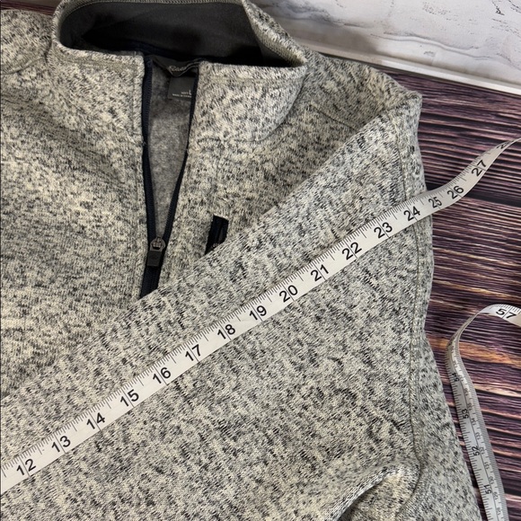 Eddie Bauer Sweatshirt Mens Large Gray 1/2 Zip Fleece Oatmeal Radiator 2.0 - Picture 12 of 14